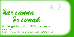 marianna hrivnak business card